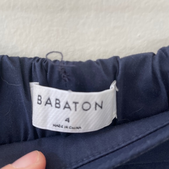 Babaton wide leg cropped summer pants, sz 4 - Picture 3 of 9